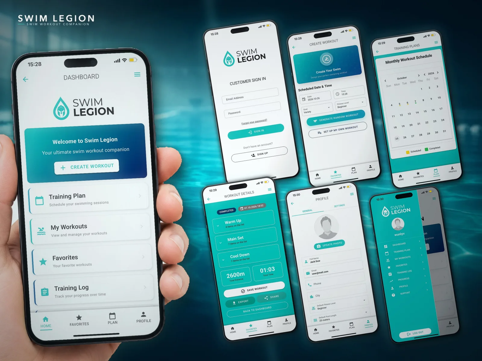Swim Legion приложение — 01